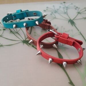NWT -set of 3 - Spiked Vegan Bracelets